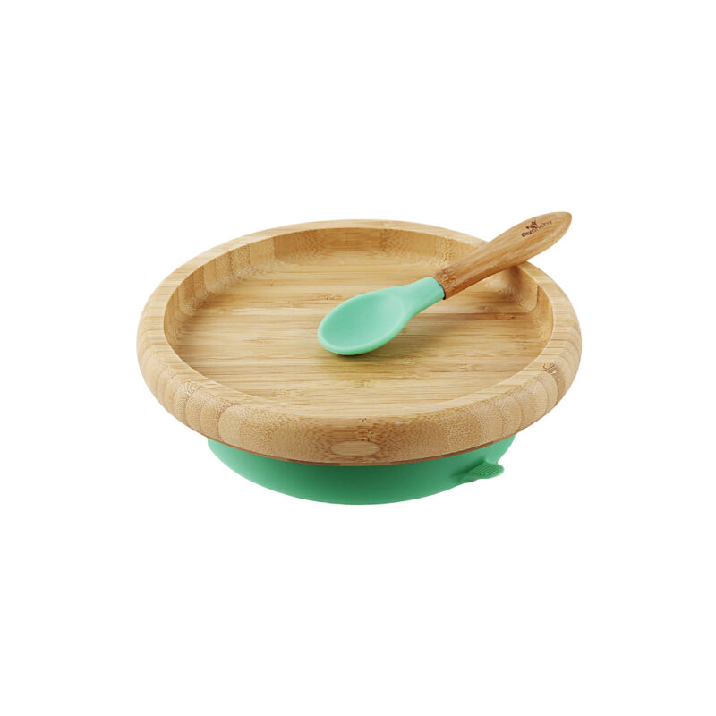 Bamboo Suction Classic Plate + Spoon Explore popular Camping & Hiking categories https://mondohiking.com 2
