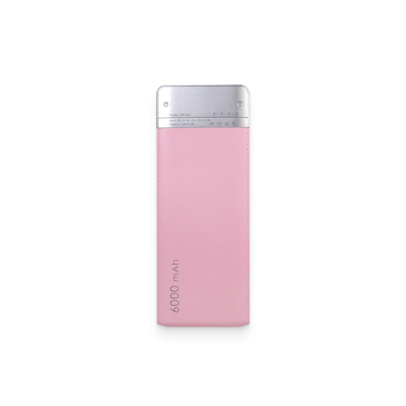 Pink Leather-Surface 6000mAh Power Bank Explore popular Camping & Hiking categories https://mondohiking.com 2