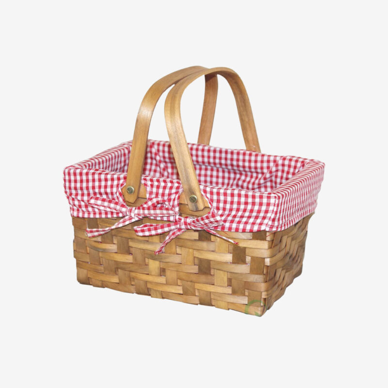 Small Rectangular Basket With Gingham Lining Explore popular Camping & Hiking categories https://mondohiking.com