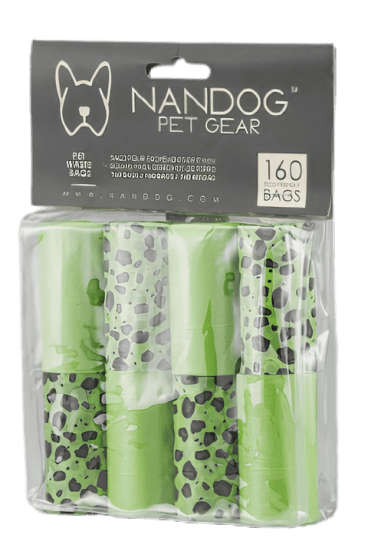 934-min Green Leopard dog poop bag