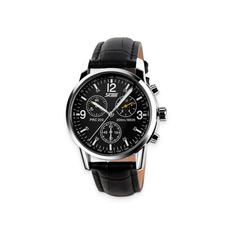 Casual Mens Black Leather Watch Explore popular Camping & Hiking categories https://mondohiking.com 2