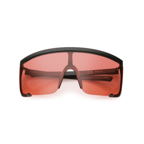 Red & Black Oversized Sport Sunglasses