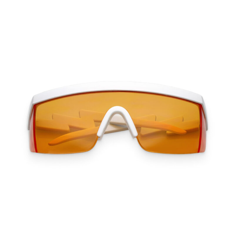 Orange & White Shield Sunglasses Explore popular Camping & Hiking categories https://mondohiking.com 2