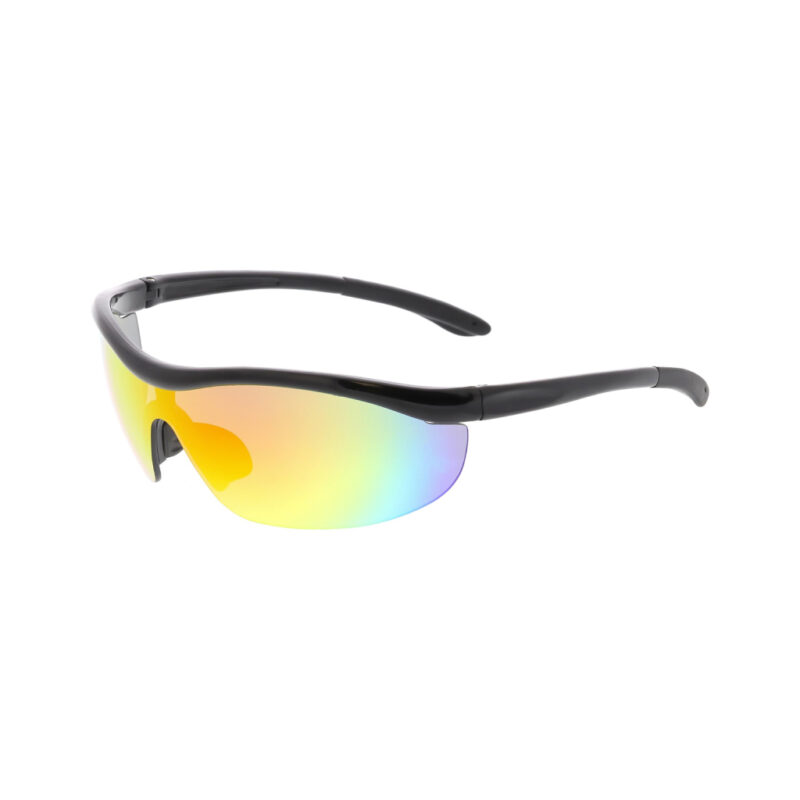 Black & Rainbow Wrap-Around Sports Sunglasses Explore popular Camping & Hiking categories https://mondohiking.com 3