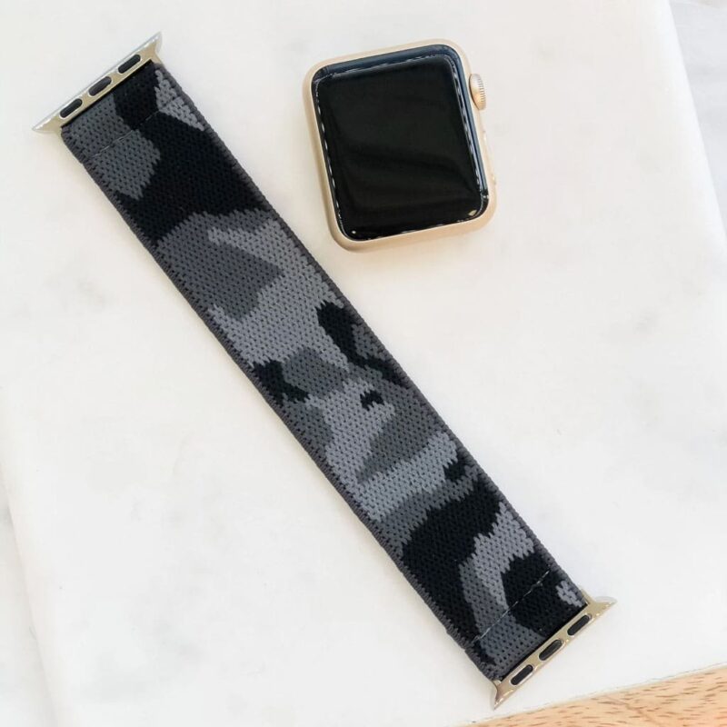 Grey Camouflage Stretch Watchband Explore popular Camping & Hiking categories https://mondohiking.com 3