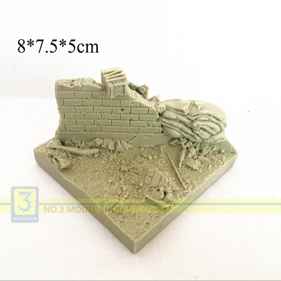 1-35-Resin-Models-Soldiers-City-Ruins-Field-Base-Slabs-Base-War-Sand-Table-Special-Platform-3