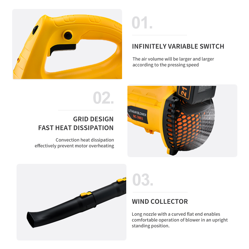 Coofix-6-Speeds-320-CFM-Industry-Cordless-Air-Blower-Snow-Leaf-Sweeper-Garden-Part-Tools-Lawn-3