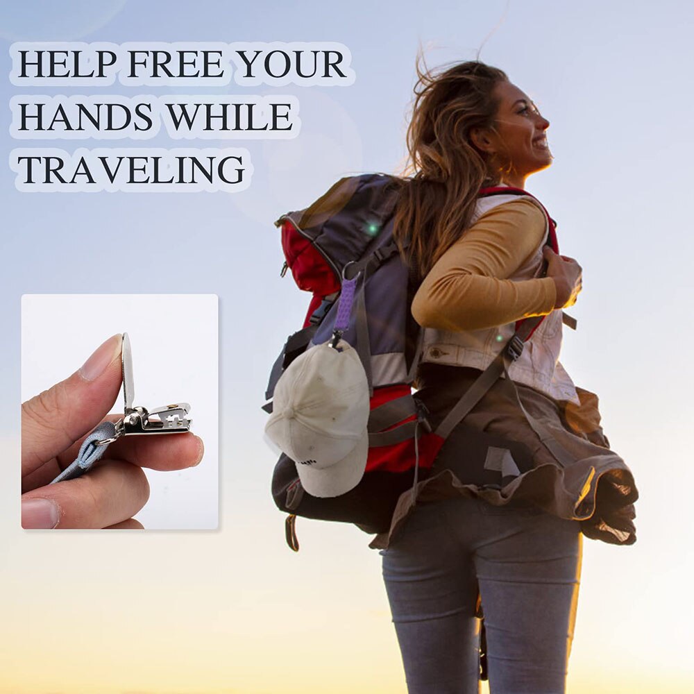 Elastic-Hat-Clip-on-Bag-Hat-Holder-for-Travel-Hat-Keeper-Clip-Outdoor-Camping-Hiking-Multifunctional-3