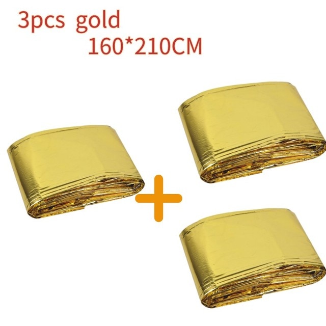 3PCS 160CM Gold