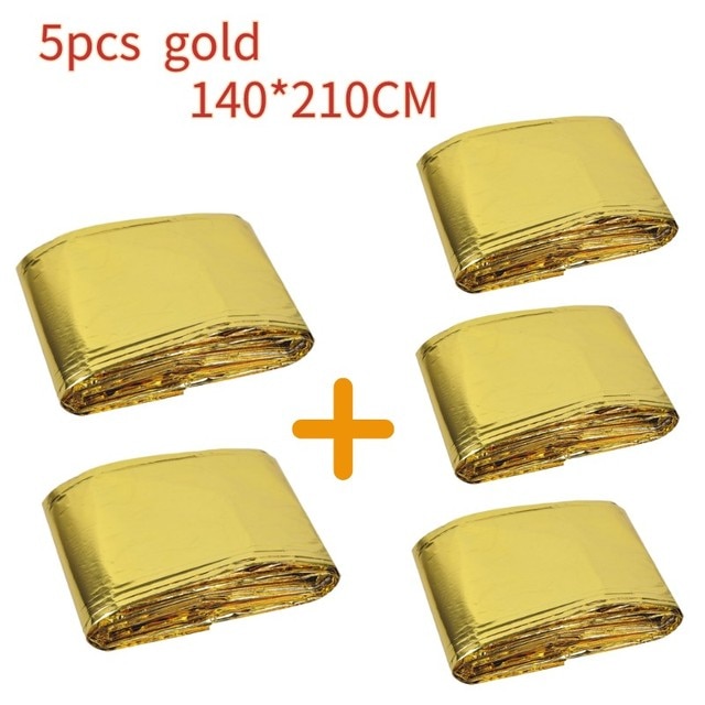5PCS 140CM Gold