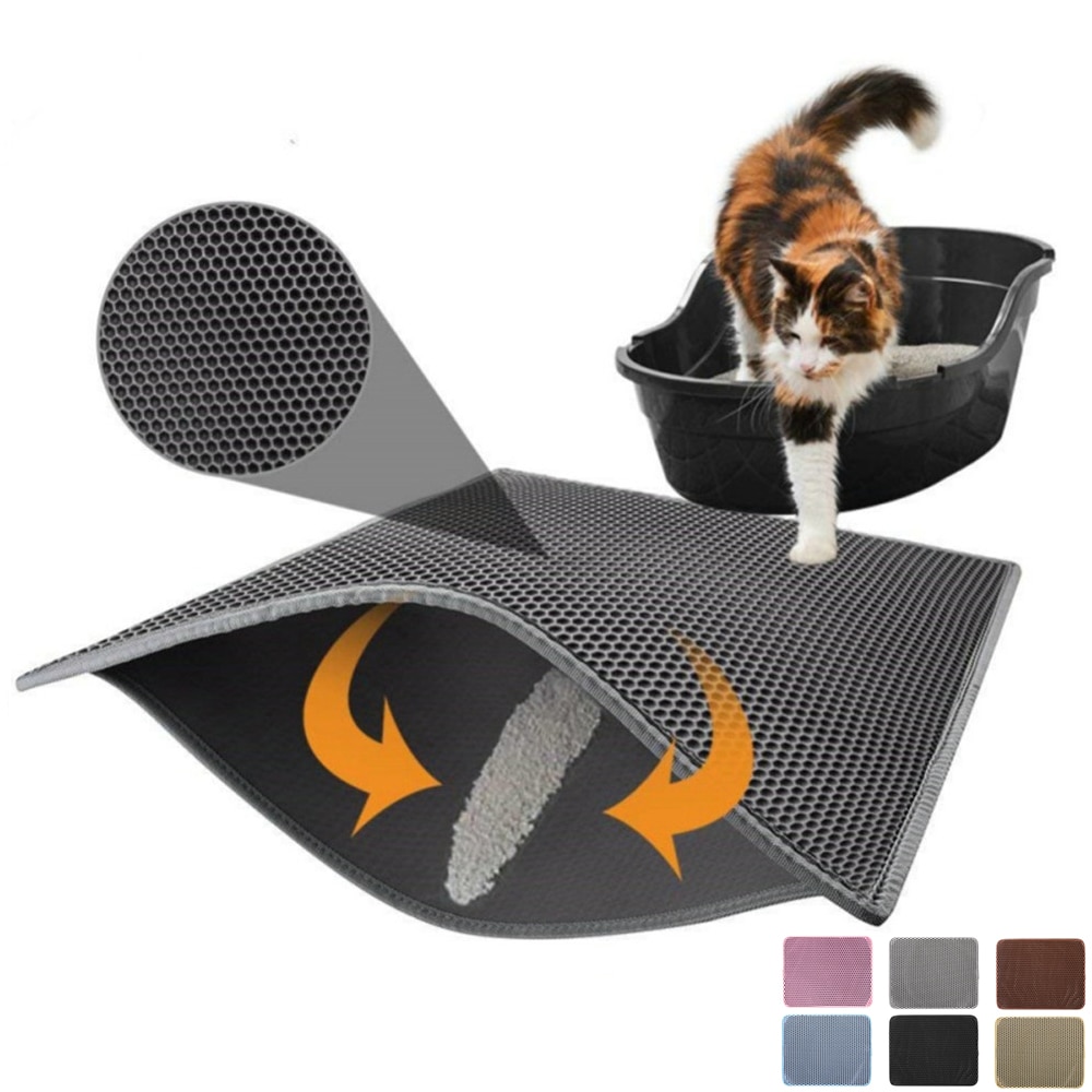 Pet-Cat-Litter-Mat-Waterproof-EVA-Double-Layer-Cat-Litter-Trapping-Pet-Litter-Box-Mat-Clean